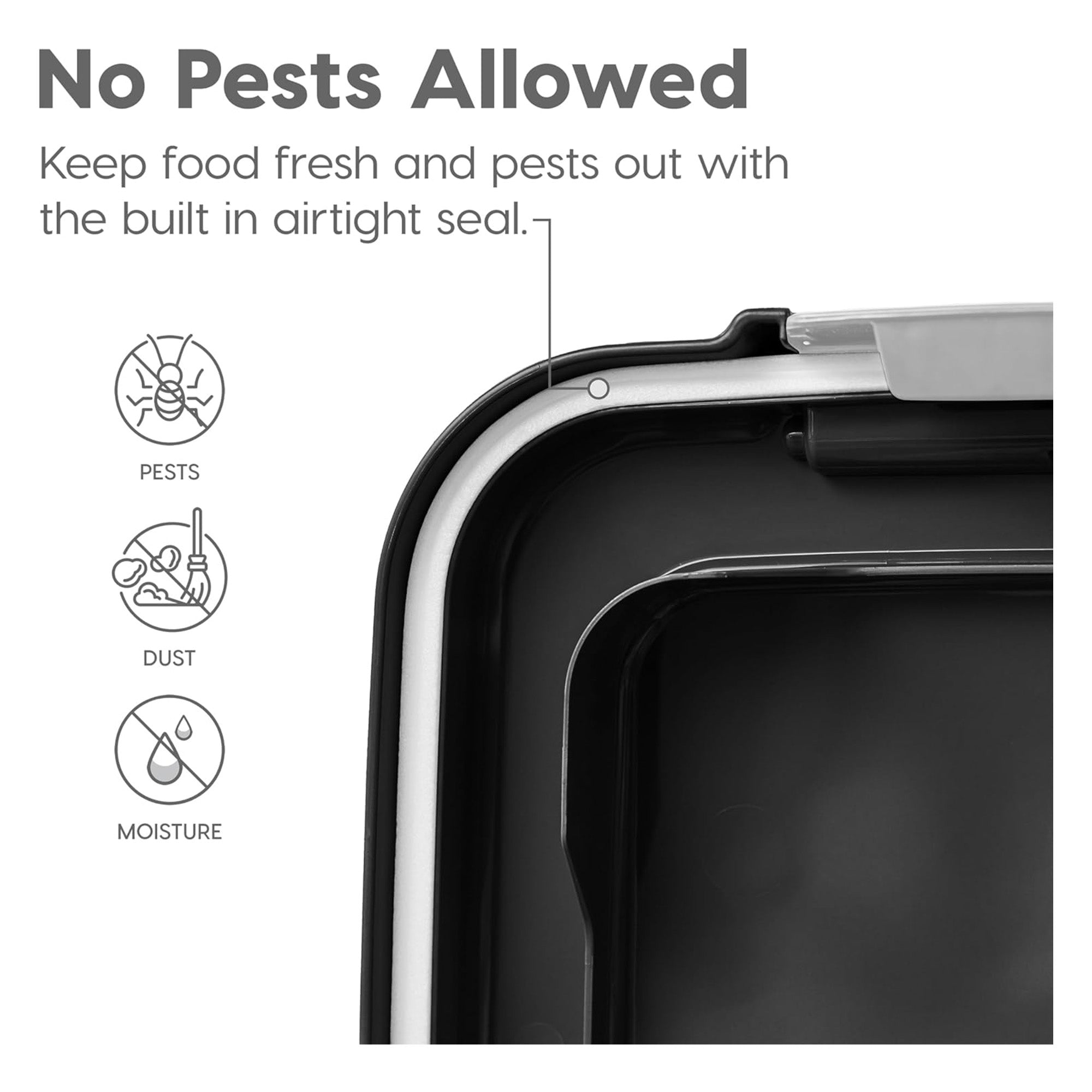 IRIS USA Dog Food Storage Container, Stackable 30lb & 11lb Airtight Bins, (Used)