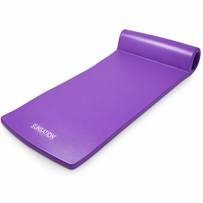 TRC Recreation Sunsation 1.75" Thick Foam Lounger Swimming Pool Float, Purple - VMInnovations