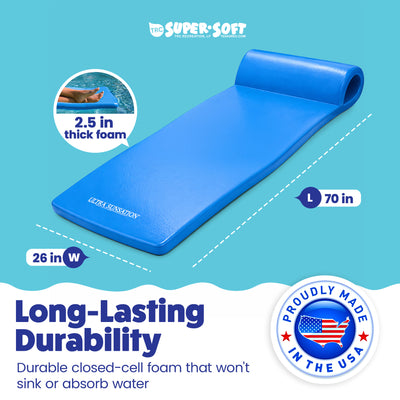 TRC Recreation Ultra Sunsation 2.5 Inch Thick Foam Pool Float Mat, (Open Box) - VMInnovations