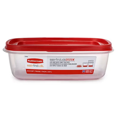 Rubbermaid Clear Food Storage and Organization Container with Lid, (Used)