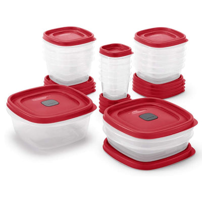 Rubbermaid Clear Food Storage & Organization Container Set w/Lid,17 Pk(Open Box) - VMInnovations