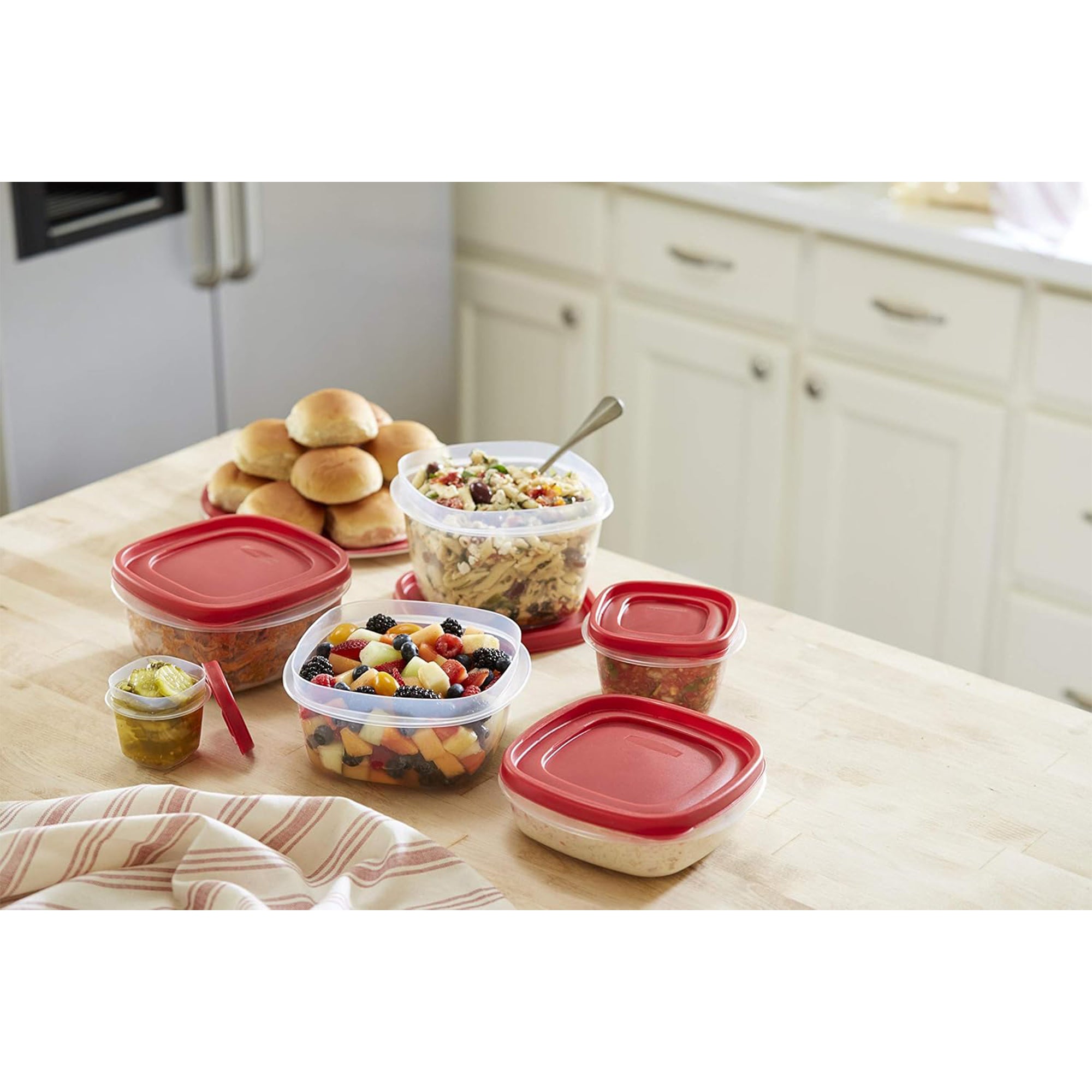 Rubbermaid Clear Food Storage & Organization Container Set w/Lid,17 Pk(Open Box) - VMInnovations