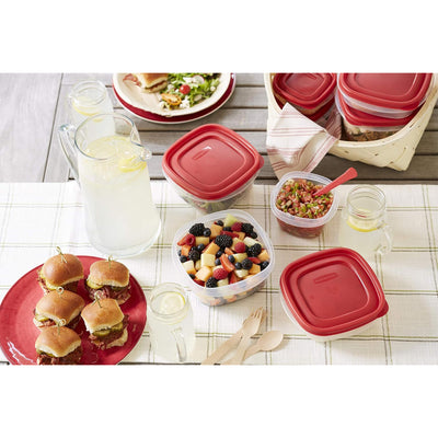 Rubbermaid Clear Food Storage & Organization Container Set w/Lid,17 Pk(Open Box) - VMInnovations