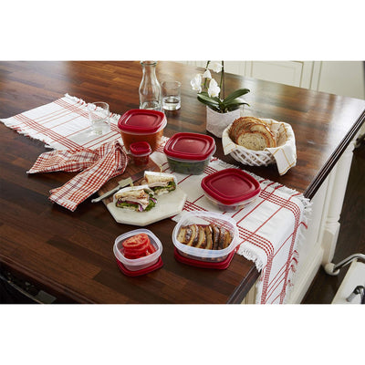 Rubbermaid Clear Food Storage & Organization Container Set w/Lid,17 Pk(Open Box) - VMInnovations