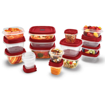 Rubbermaid Clear Food Storage & Organization Container Set w/Lid,17 Pk(Open Box) - VMInnovations