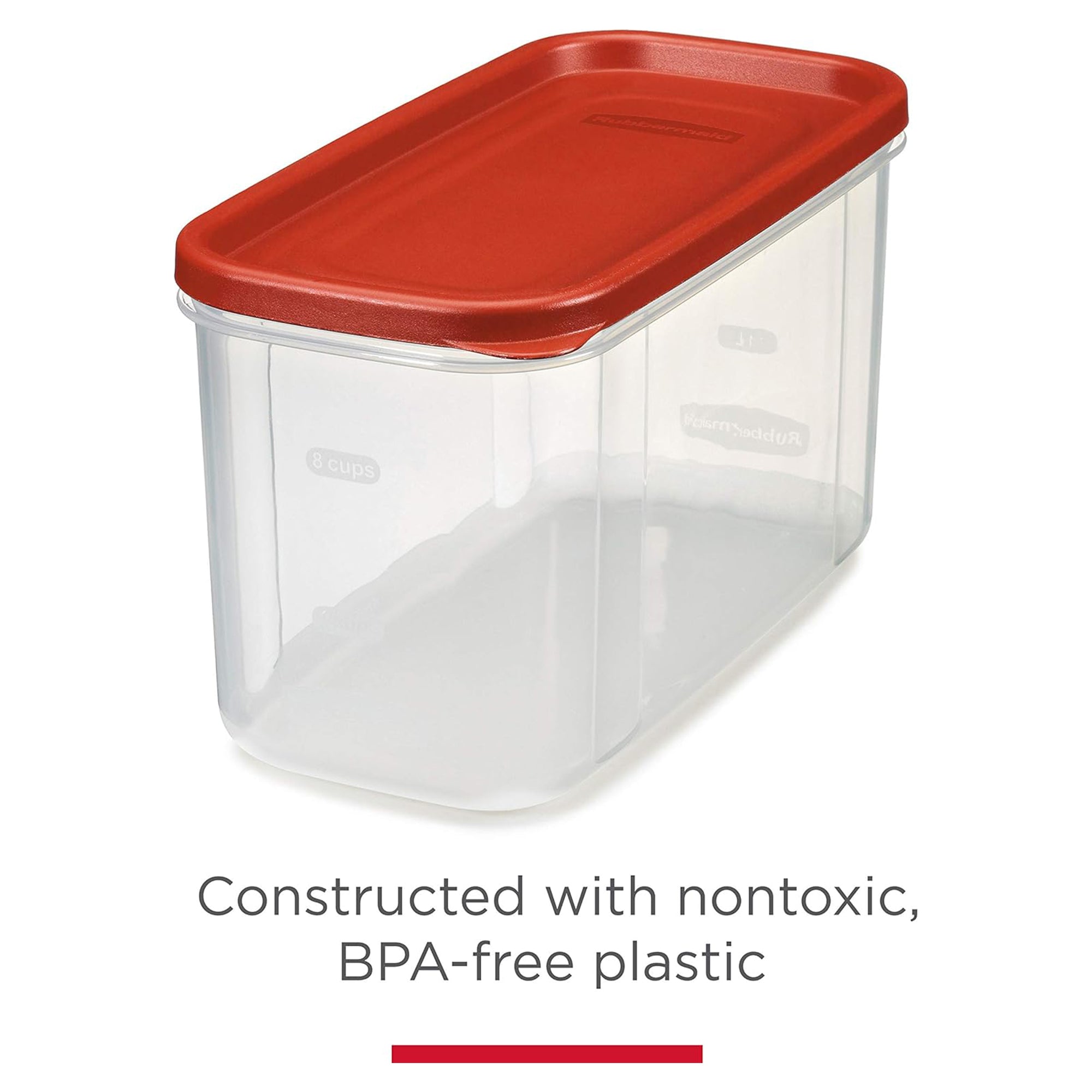 Rubbermaid Food Storage Container, Kitchen Organizer W Flip-Top Lid (Open Box)