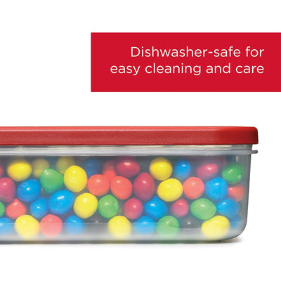 Rubbermaid Food Storage Container, Kitchen Organizer W Flip-Top Lid (Open Box)