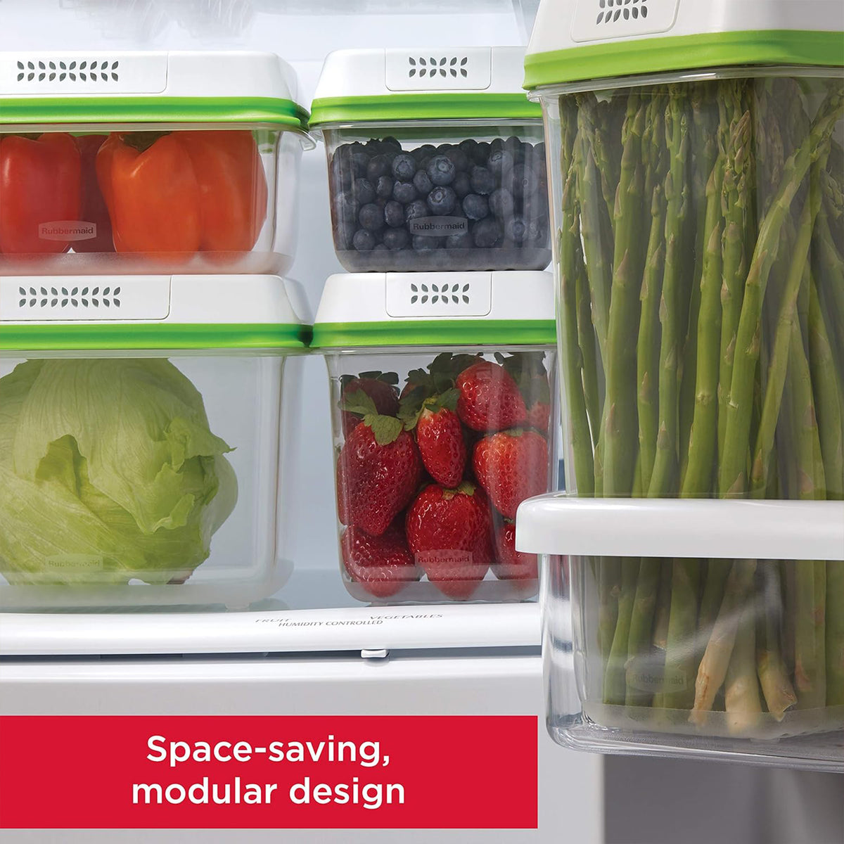 Rubbermaid FreshWorks Clear Food Storage Containers, Medium/Large, 12 Piece Set