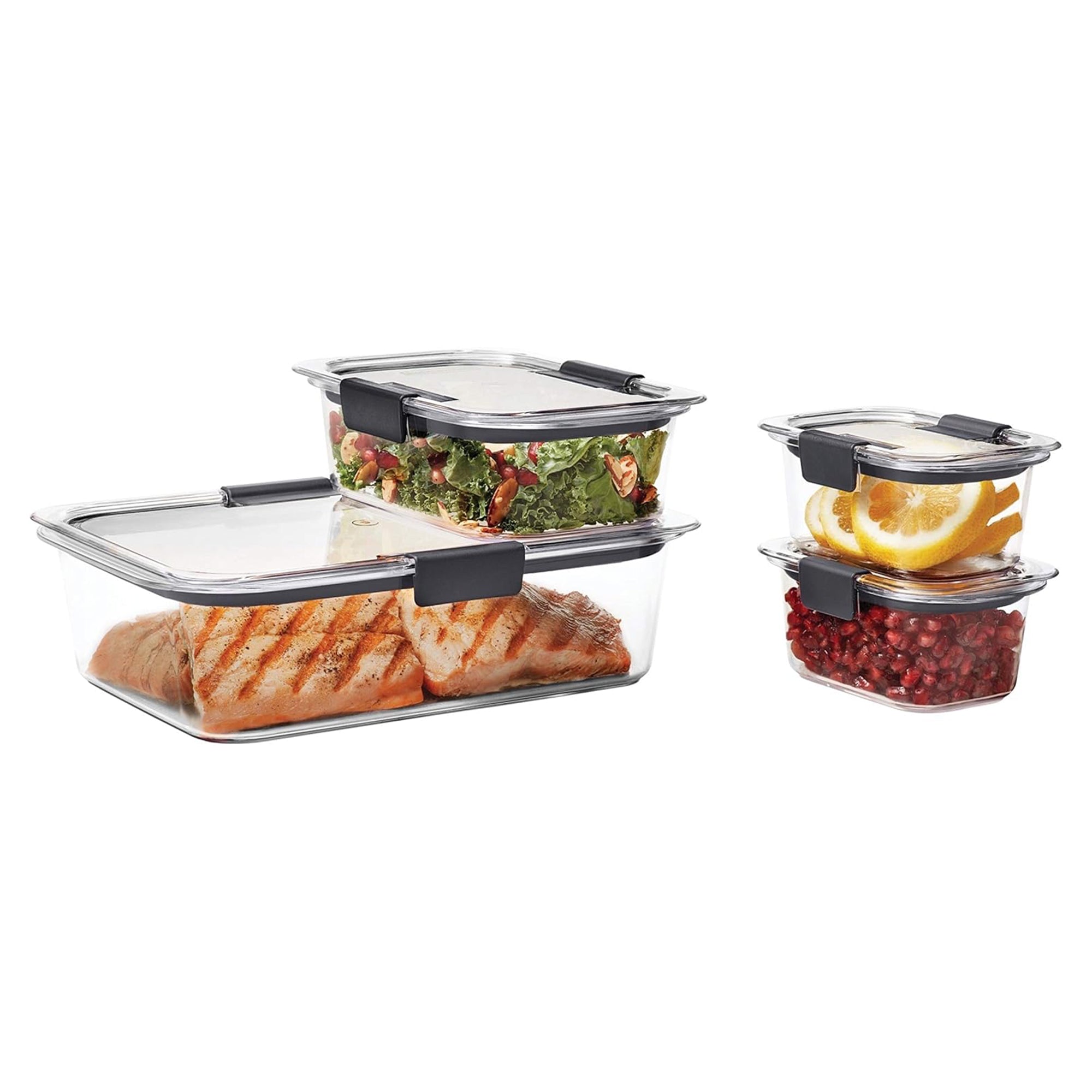 Rubbermaid Brilliance Leak-Proof Food Containers w Airtight Lids (Open Box) - VMInnovations