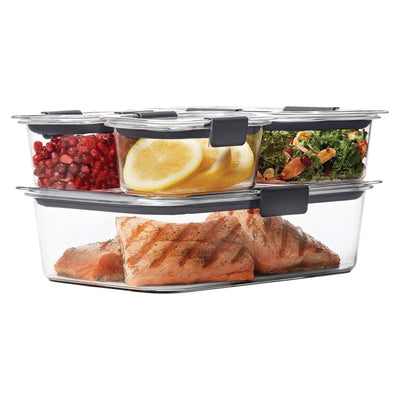 Rubbermaid Brilliance Leak-Proof Food Containers w Airtight Lids (Open Box) - VMInnovations