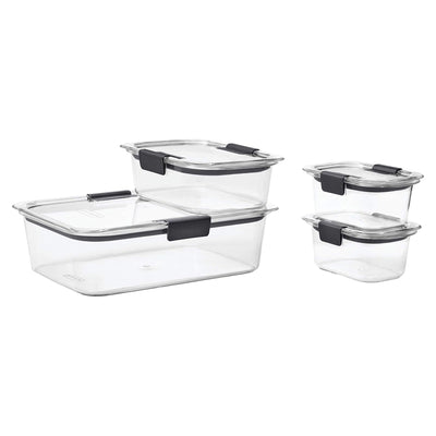 Rubbermaid Brilliance Leak-Proof Food Containers w Airtight Lids (Open Box) - VMInnovations