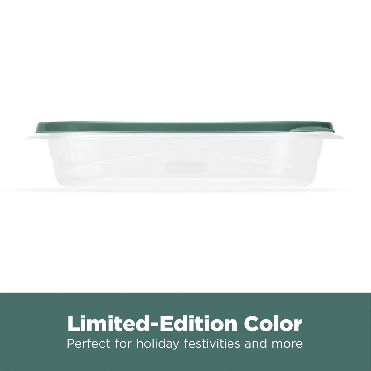 Rubbermaid 6 Pack TakeAlongs Clear Food Storage Container with Lid, 4 Cup, Green