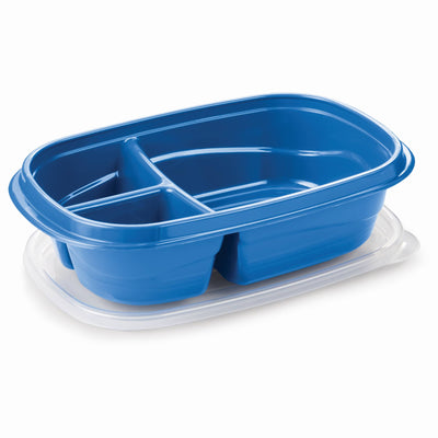 Rubbermaid Food Storage Container Set w/ Dividers, 4.7 Cup, Assorted, Pack of 8 - VMInnovations