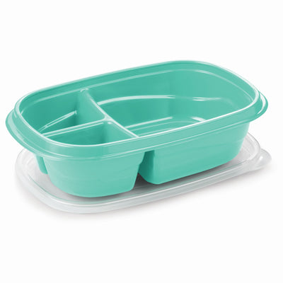 Rubbermaid Food Storage Container Set w/ Dividers, 4.7 Cup, Assorted, Pack of 8 - VMInnovations