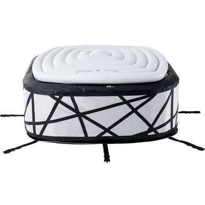 MSpa Soho Square Inflatable Bubble Massage Spa for 4-6 Person, Energy-Saving - VMInnovations