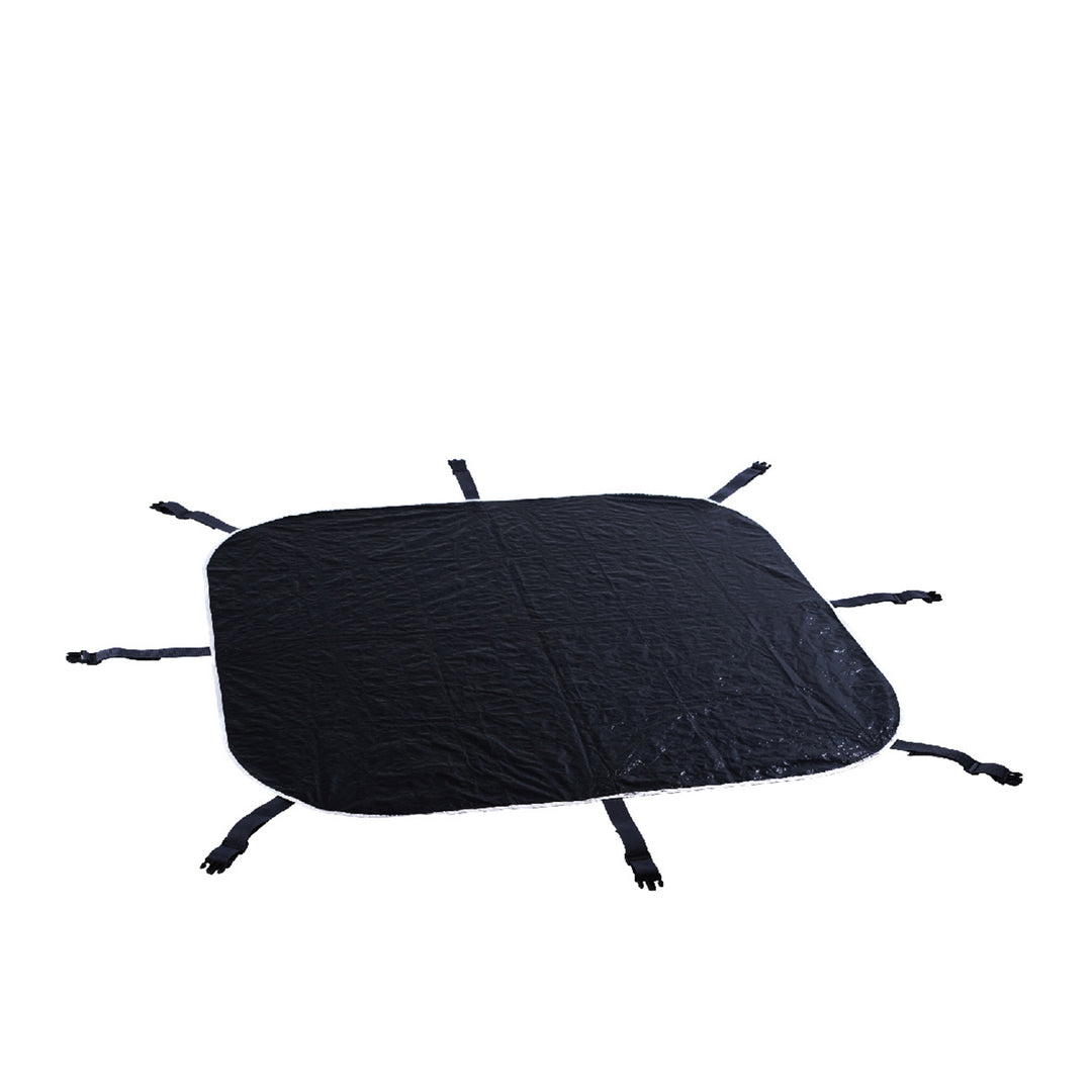 MSpa Square Inflatable Bubble Massage Spa, Up to 6 Person Outdoor Hot Tub, Soho