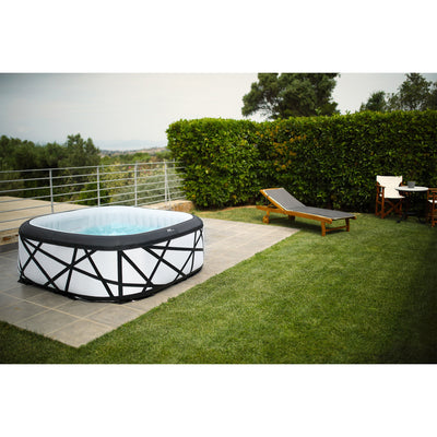MSpa Soho Square Inflatable Bubble Massage Spa for 4-6 Person, Energy-Saving - VMInnovations