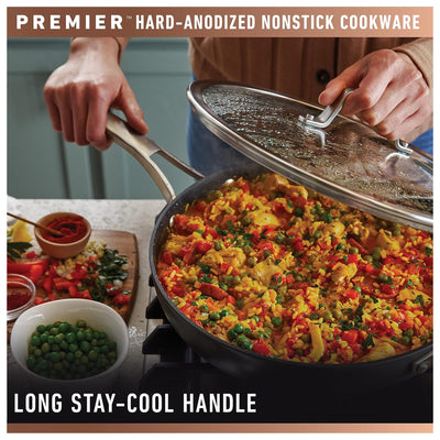 Calphalon Nonstick Frying Pan Cooking Set w/Stay Cool Handle, 2 Pack (Open Box)