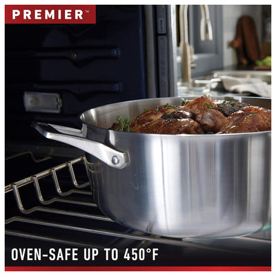 Calphalon Stainless Steel Fry Pan, Versatile Kitchen Cookware, 10 Inch, Silver - VMInnovations