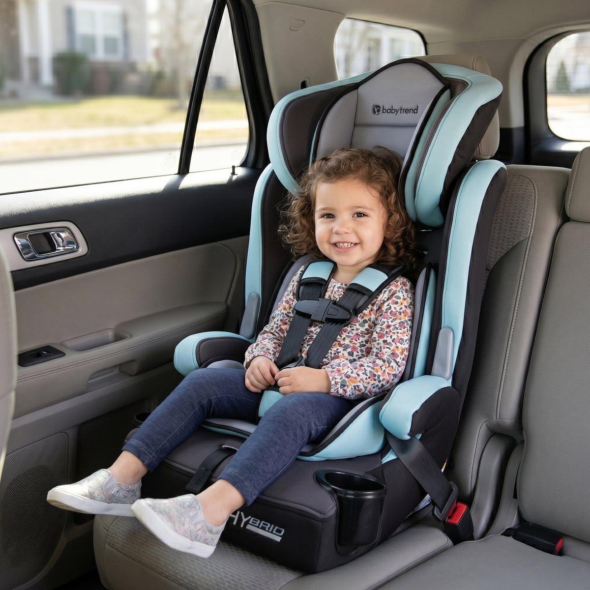 Baby Trend Hybrid 3-in-1 Booster Car Seat with 5-Point Safety Harness, Blue