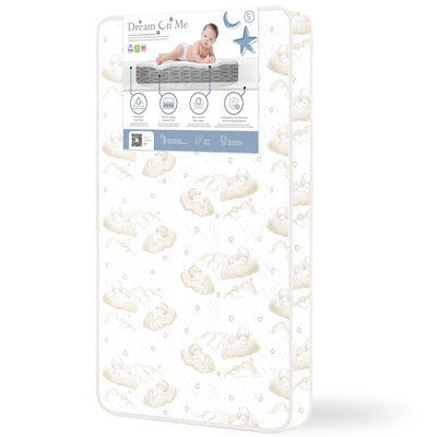 Dream on Me Twilight 5″ 88 Coil Innerspring Crib And Toddler Mattress