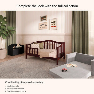 Dream on Me Austin Toddler Day Bed, New Zealand Pinewood, Espresso