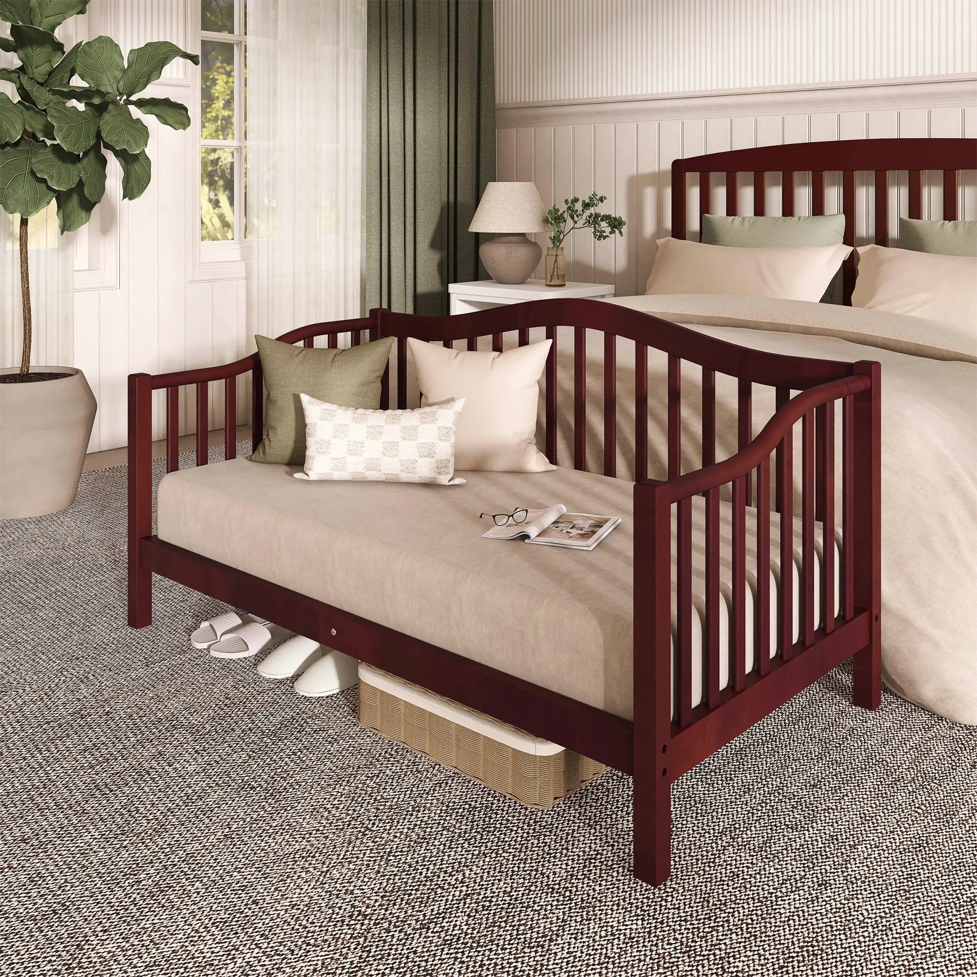 Dream on Me Austin Toddler Day Bed, New Zealand Pinewood, Espresso