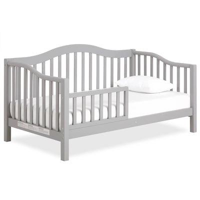 Dream on Me Austin Toddler Day Bed, Low-Profile Pinewood Frame, Pebble Grey