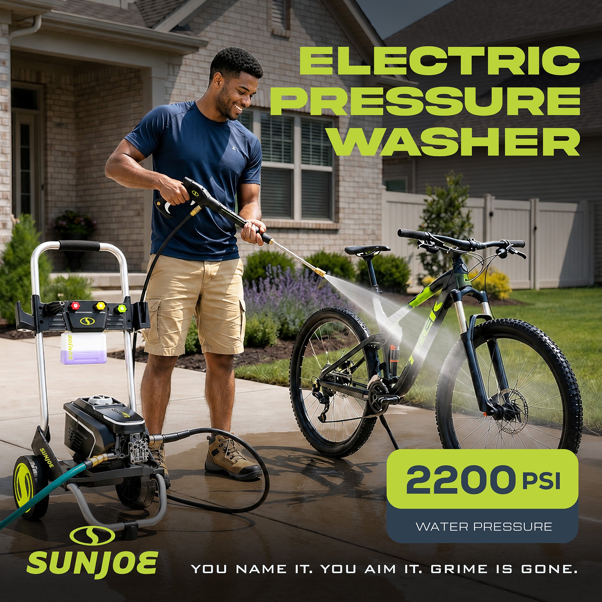 Sun Joe Electric Pressure Washer w/ Foam Cannon & Nozzles, SPX7000-MAX (Used) - VMInnovations