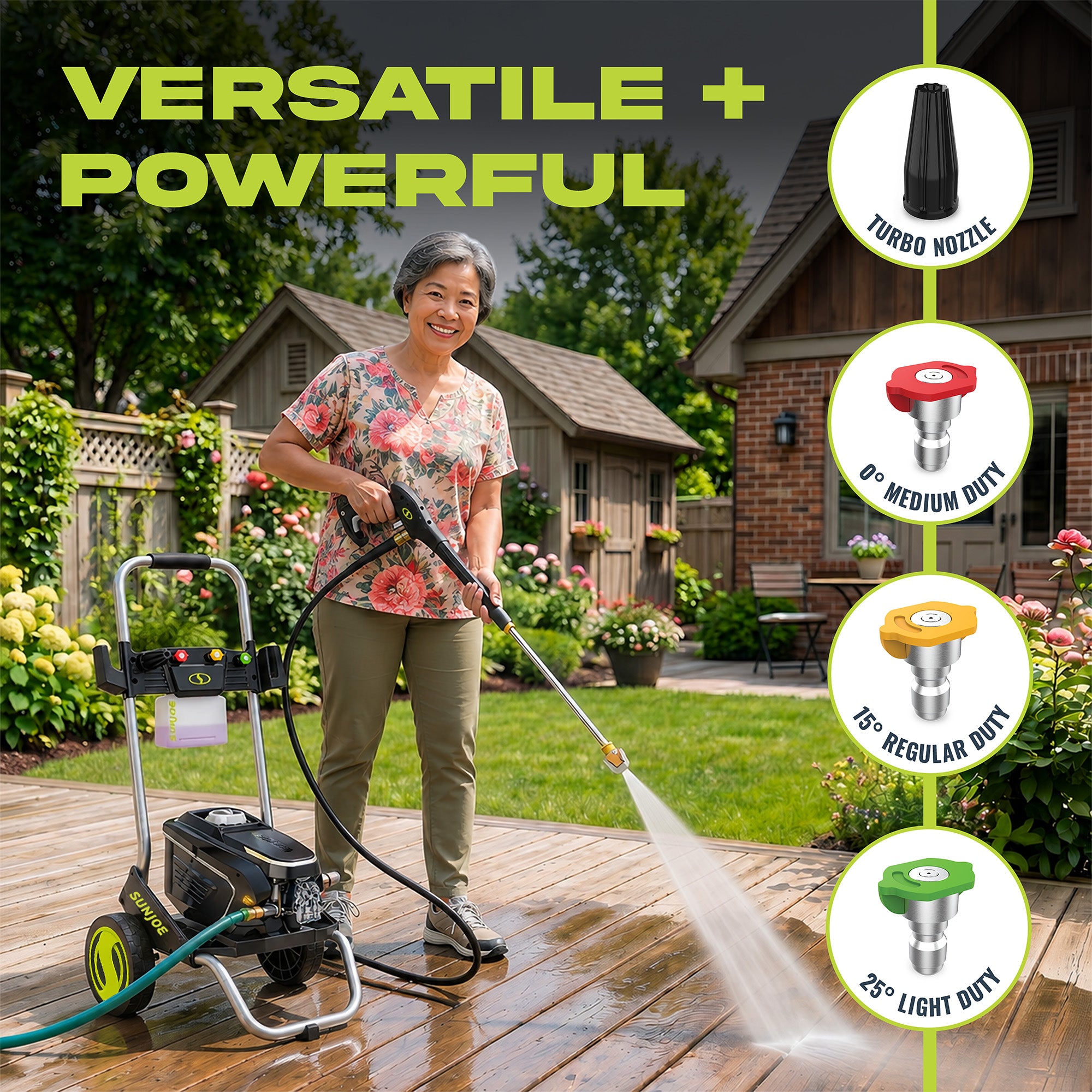 Sun Joe Electric Pressure Washer w/ Foam Cannon & Nozzles, SPX7000-MAX (Used) - VMInnovations