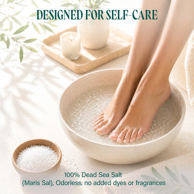 Ancient Seas Dead Sea Salt, Fast-Dissolving for Bath Soaks & Spa Use, 25 Lb Bag - VMInnovations