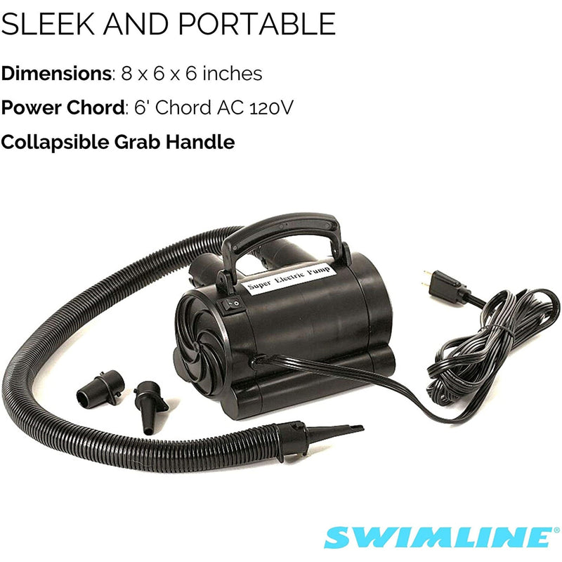 Swimline Electric Air Pump for Inflatable Rafts and Air Mattresses (For Parts)