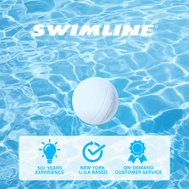 Swimline 9186 Cross Inground Swimming Pool Fun Volleyball Net Game Water Set - VMInnovations