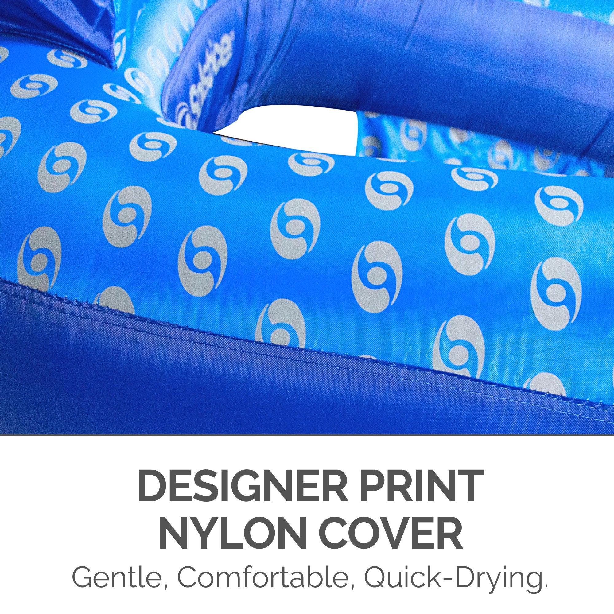 New Swimline 15120DC Swimming Pool Float Inflatable Designer Loop Fabric Lounger - VMInnovations