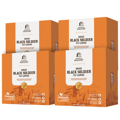 Premium Poultry 20 lb Dried Black Soldier Fly Larvae Chicken Feed Protein Treats