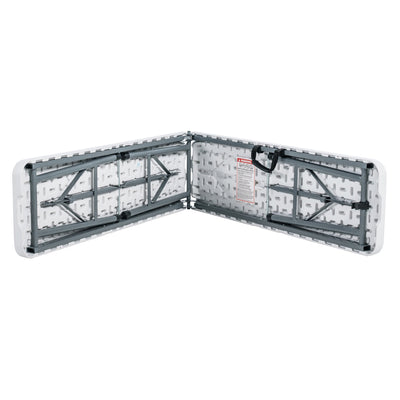 Peakform Compact Outdoor Folding Centerfold Bench, 6 Foot, Steel Frame(Open Box)