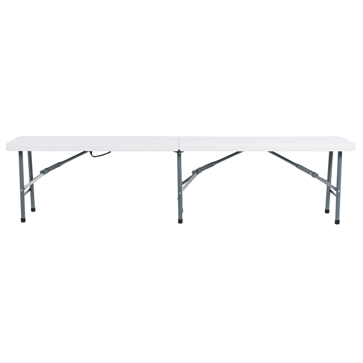 Peakform Compact Outdoor Folding Centerfold Bench, 6 Foot, Steel Frame(Open Box)