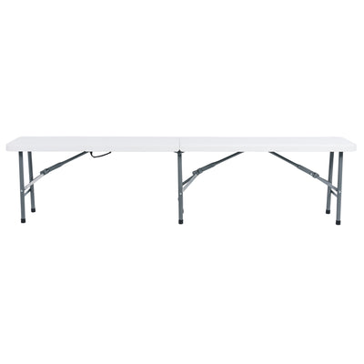 Peakform Compact Outdoor Folding Centerfold Bench, 6 Foot, Steel Frame(Open Box)