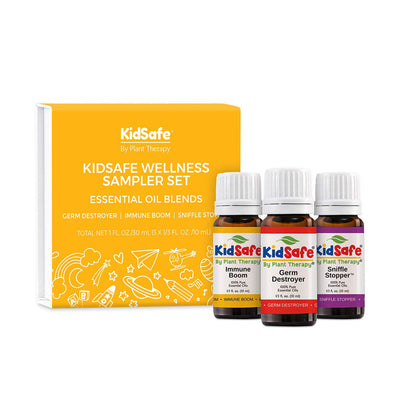 Plant Therapy 10mL Essential Oils Wellness Sampler, 0.33 Oz, Set of 3 (3 Pack) - VMInnovations