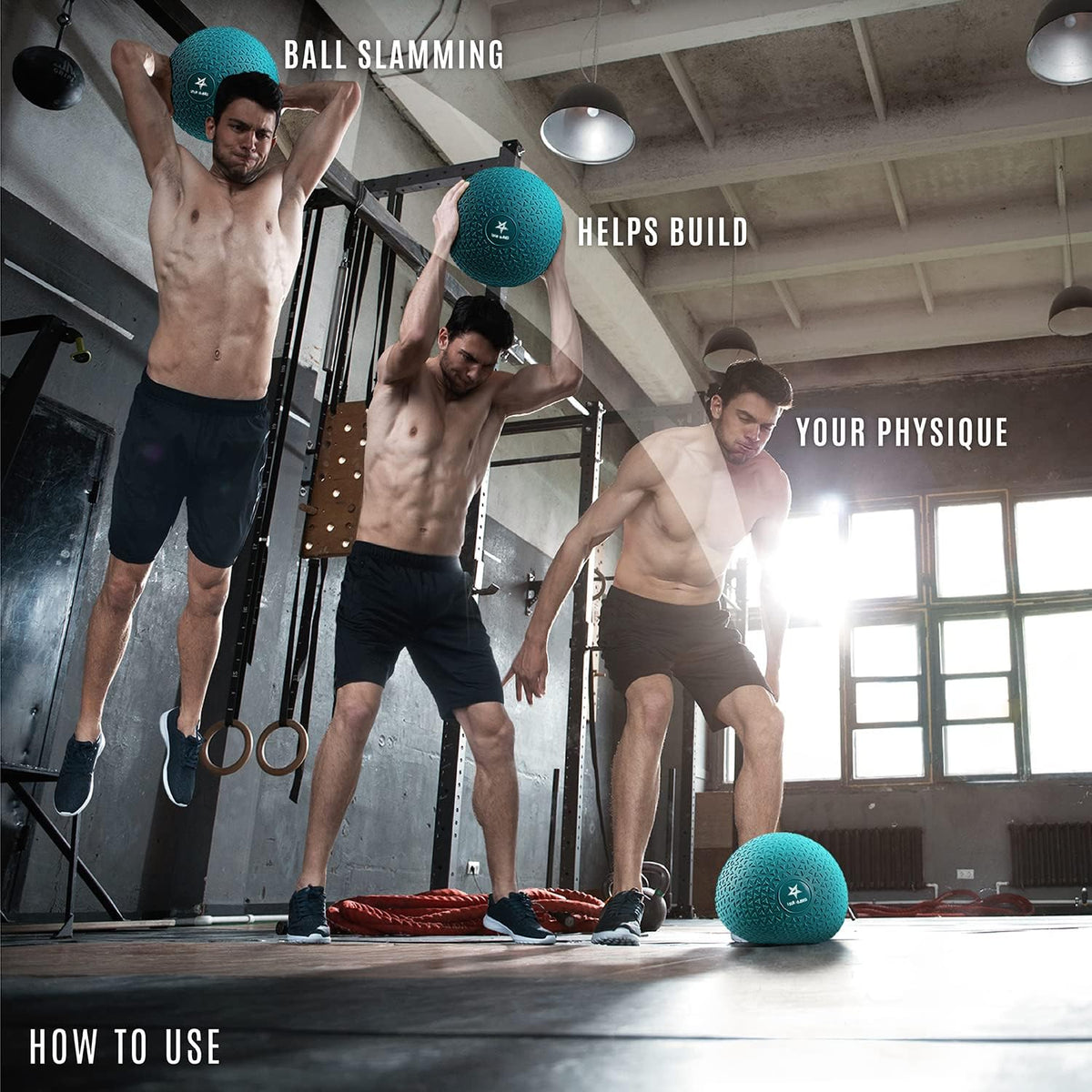 Yes4All 10Lb Slam Ball, Durable Sand Filled Workout Weight Ball, (Open Box) - VMInnovations