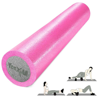 Yes4All Medium Firm 2-Layer Round PE Foam Roller for Yoga & Pilates, (Open Box) - VMInnovations