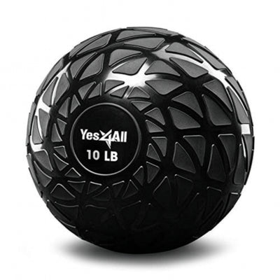 Yes4All 10Lb Slam Ball, Durable Sand Filled Workout Weight Ball, (Open Box)