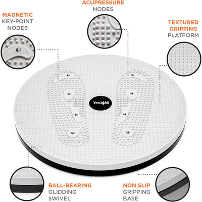 Yes4All 15In XXL Ab Twisting Board, Twister Disc for Full Body Toning,(Open Box)