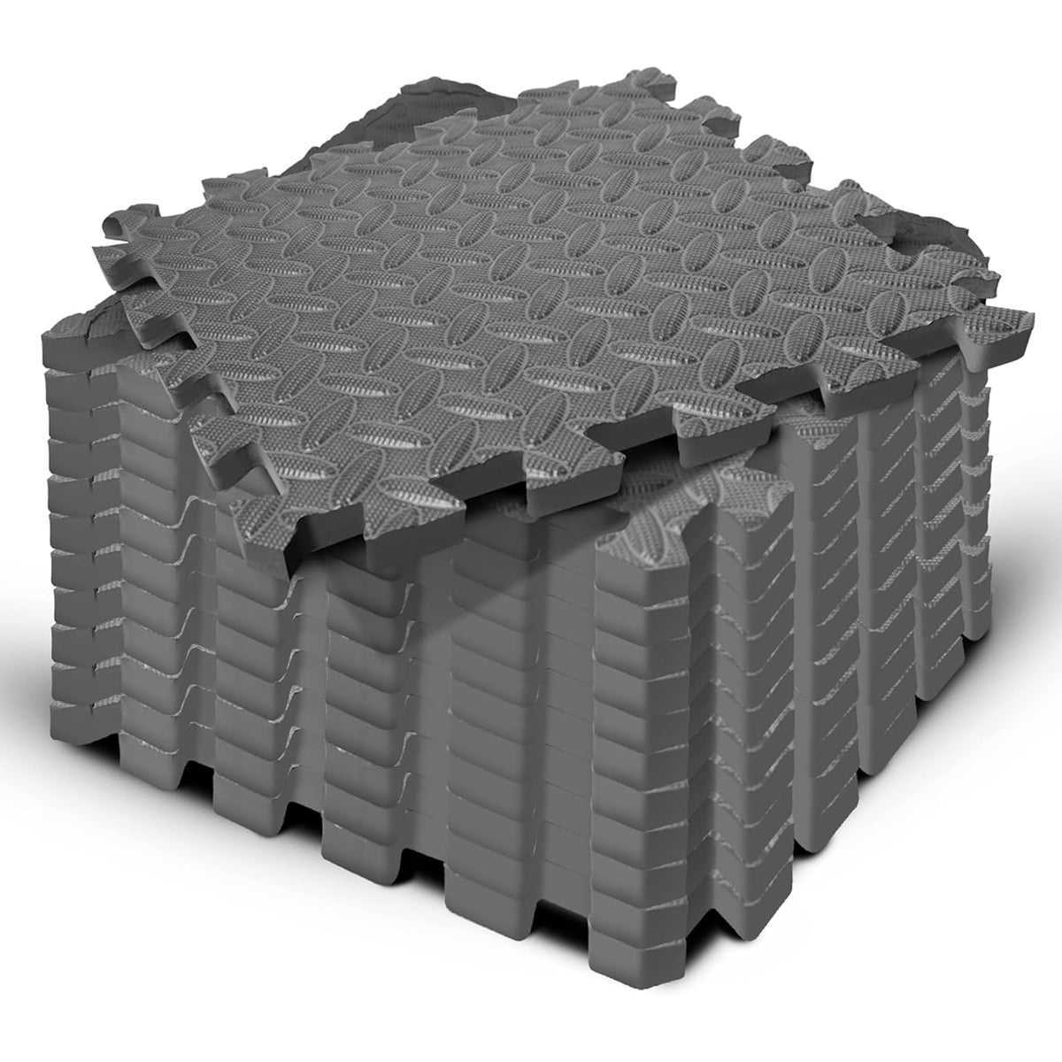 Yes4All Interlocking Foam Exercise Mat, 3/4" Thick, 12"x12", 11 Sq Ft,(Open Box)