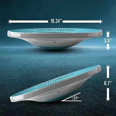 Yes4All Wobble Balance Board, Plastic Stability Trainer with Handles, Sky Blue - VMInnovations