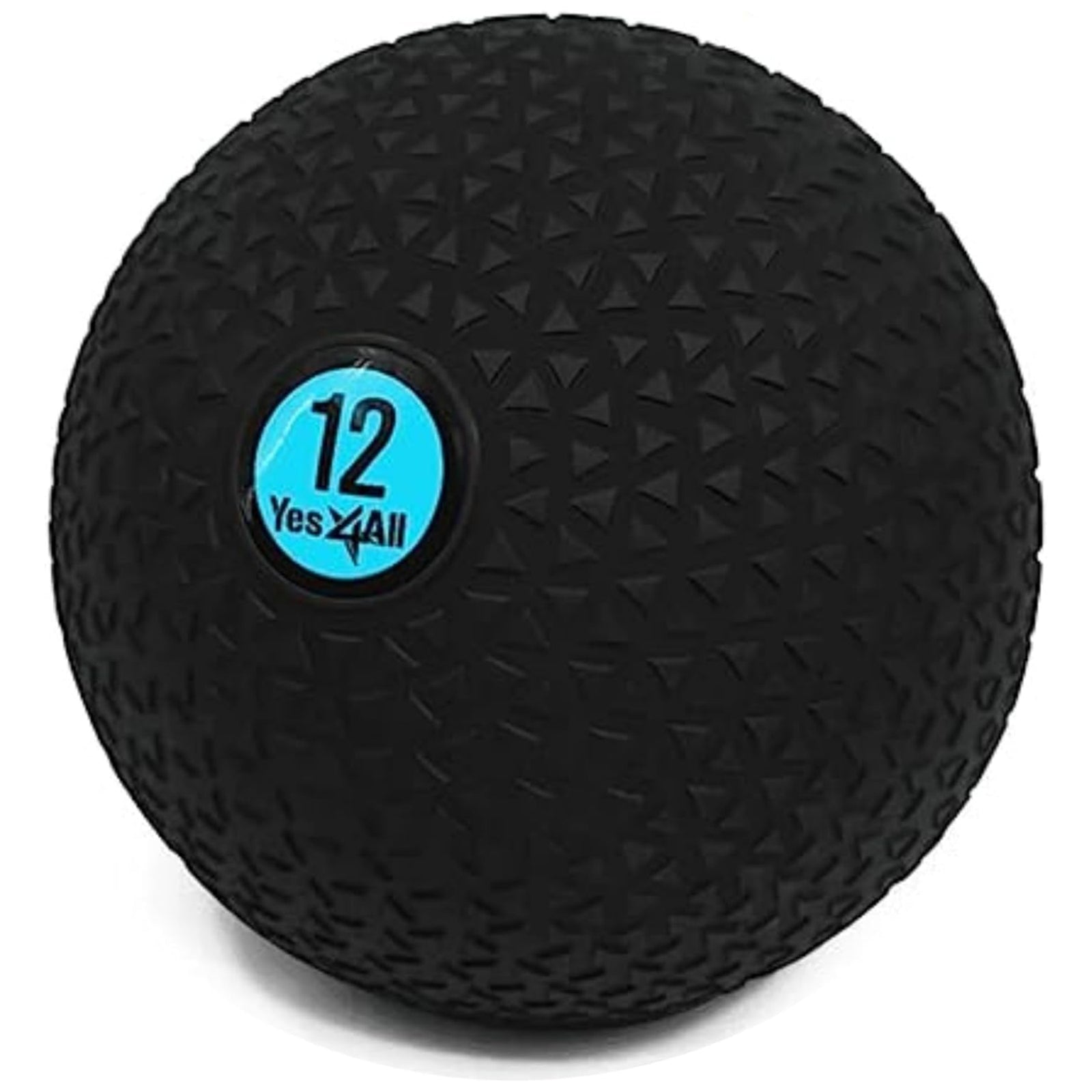 Yes4All 12Lb Slam Ball, Durable Sand Filled Workout Weight Ball,Black (Triangle) - VMInnovations
