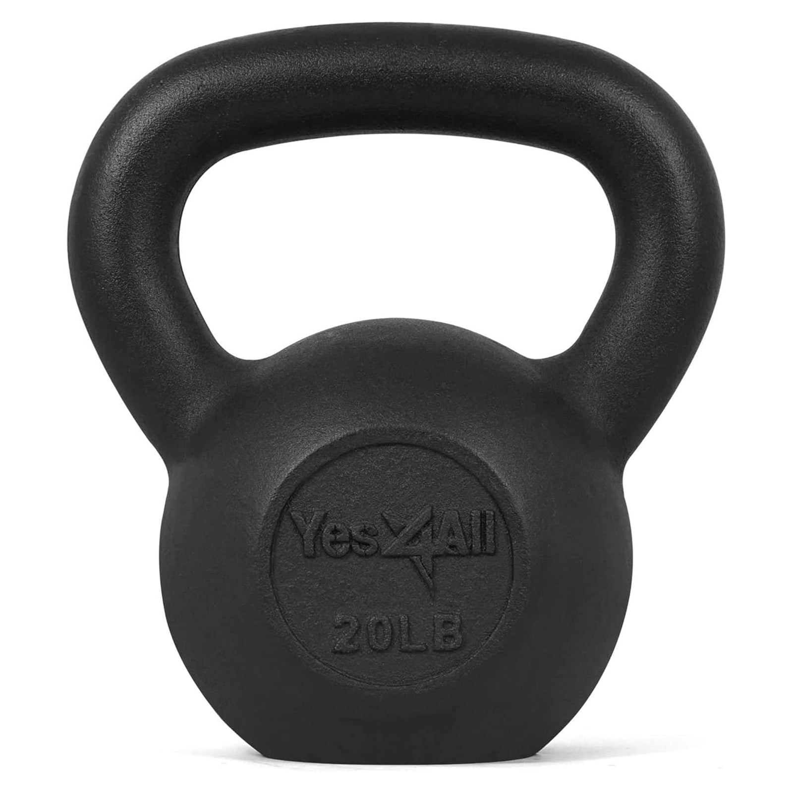 Yes4All 20 Pound Kettlebells, 1 Pair Painted Cast Iron Weights for Home Gym - VMInnovations