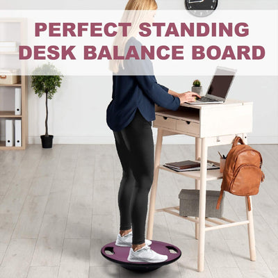 Yes4All Wobble Balance Board, Plastic Stability Trainer with Handles, (Open Box)