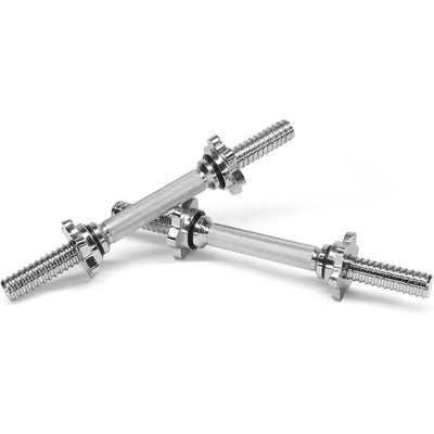 Yes4All Threaded Dumbbell Handle Set with Chrome Non-Slip Grip (Open Box) - VMInnovations