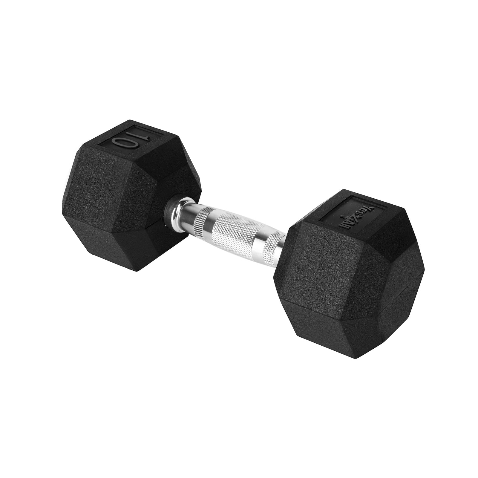 Yes4All 25lb Hex Dumbbell, Single Rubber Coated Cast Iron Weight for Home Gym - VMInnovations